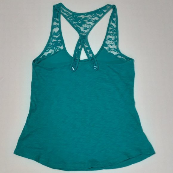 Teal Green Lace Top - Picture 4 of 4